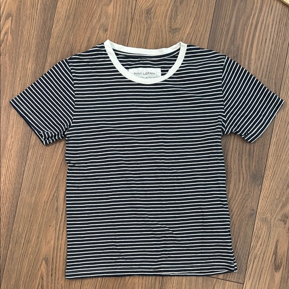 Nili Lotan Striped T-Shirt - Picture 1 of 5